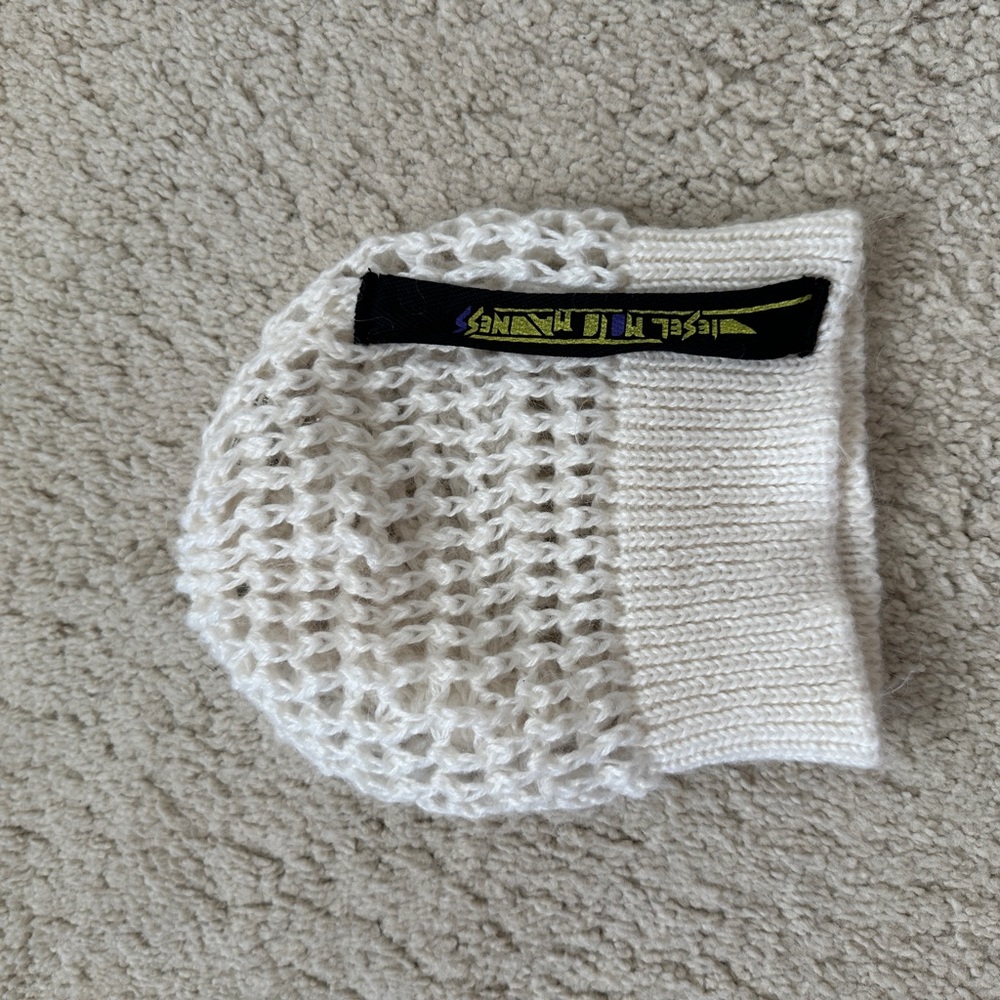 Diesel off white Crochet Beanie Made in Italy OneSize